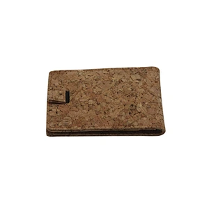 Boshiho cork wallet money clip credit card holder unisex popular OEM cork purse light weight fashion clutch wallet