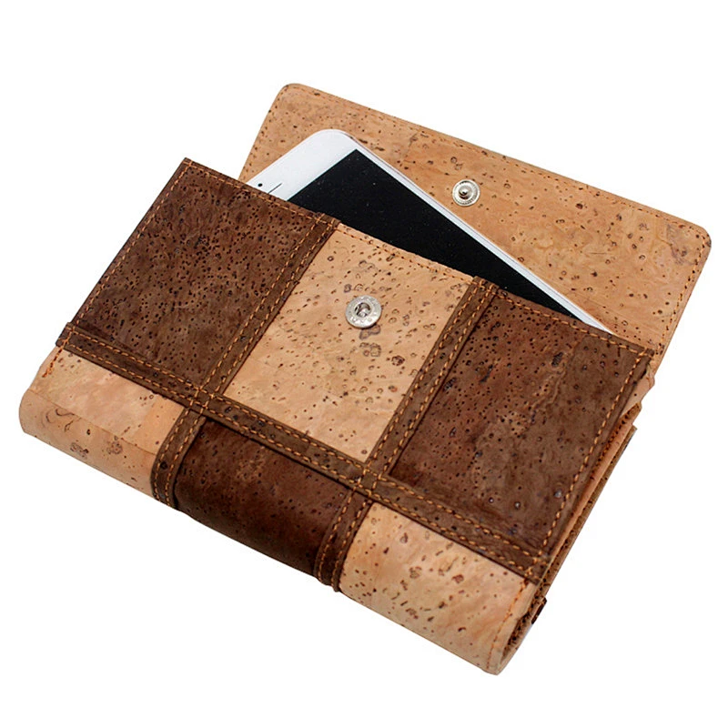 Boshiho multi-color RFID cork travel wallet fashion women purse