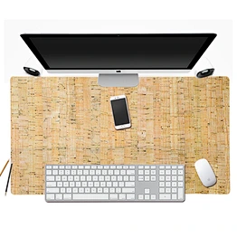 Boshiho Black Slim Natural Cork Fabric Eco-friendly material for computer laptop mouse pad