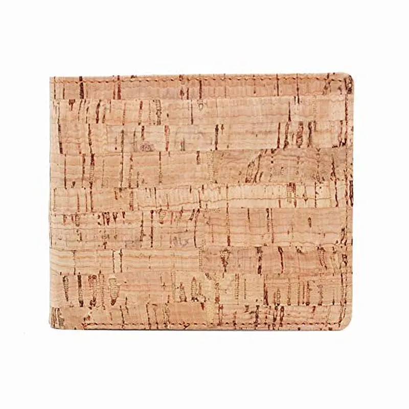 New Arriving Black Slim RFID Blocking function Cork Eco-friendly material for vegan Business Man Wallet
