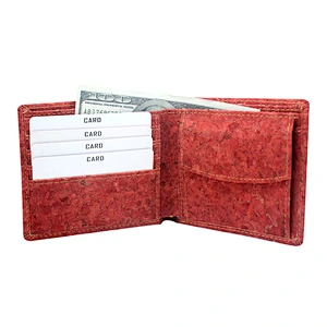 BOSHIHO business card case best quality cork wallet
