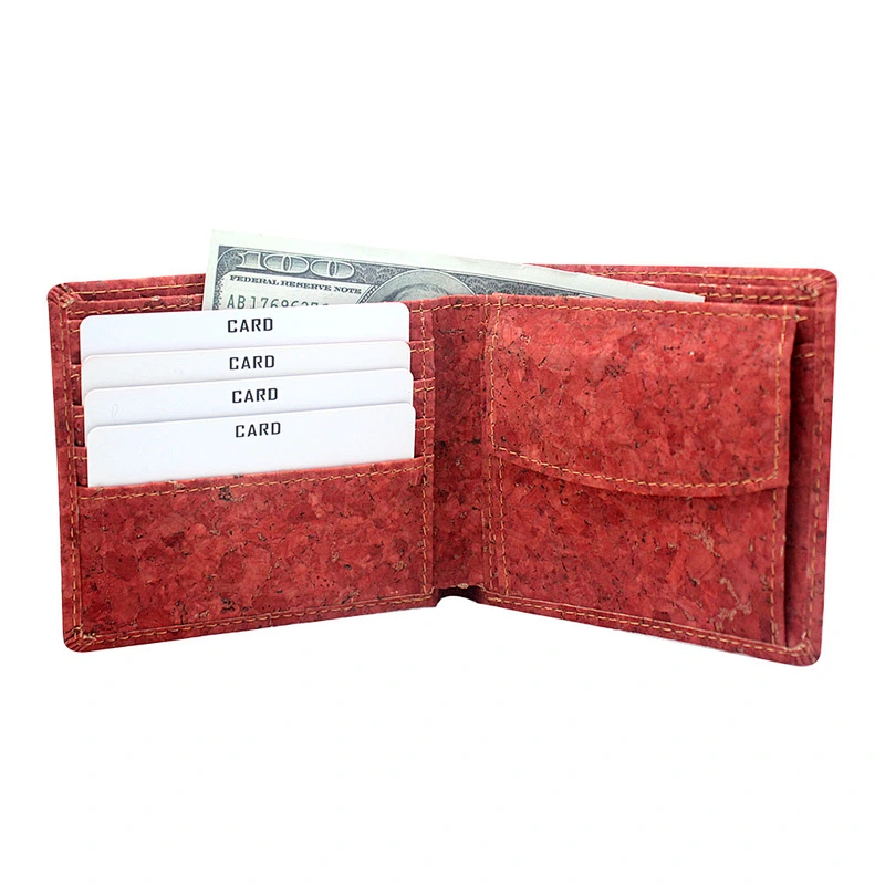 BOSHIHO business card case best quality cork wallet