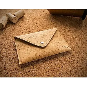 Boshiho Eco Friendly Passport Envelope Wallet Cork Passport Purse