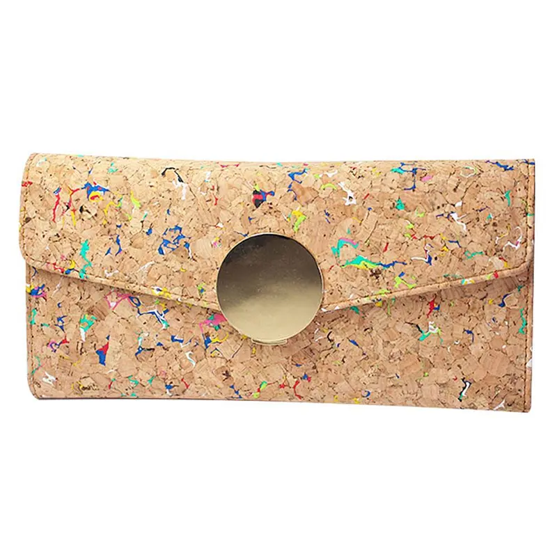 womens vegan women hot new products large capacity ecofriendly fabric cork wallet