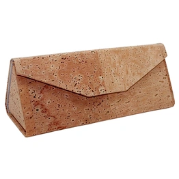 Customized logo foldable cork glasses protective case vegan sunglasses case eyeglass box