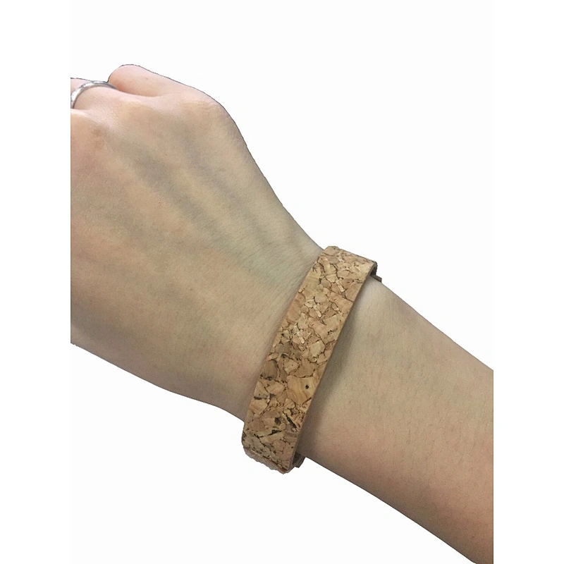 Promotion Gift Health Care Wooden Wristband Eco-friendly Natural Cork Bracelet
