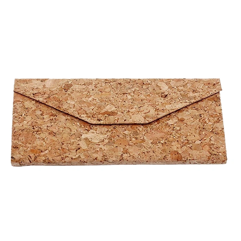 Cork Wooden Material Sunglasses Glasses Case with Lasercut Logo