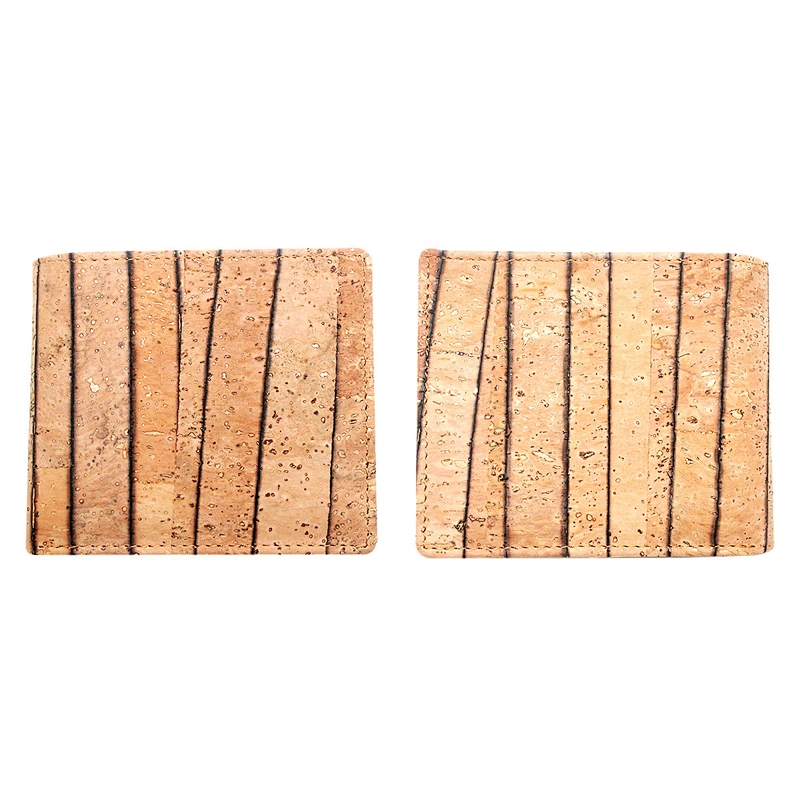 biodegradable rfid blocking New Grain man lady vegan leather cork wallet boshiho