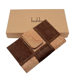 Boshiho multi-color RFID cork travel wallet fashion women purse