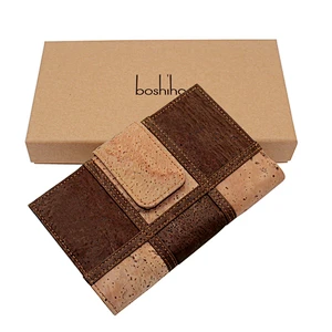 Boshiho multi-color RFID cork travel wallet fashion women purse