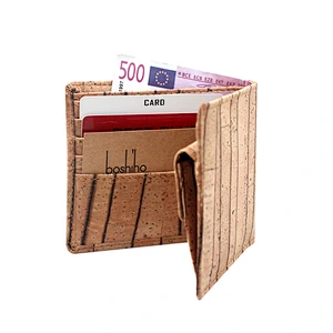 biodegradable rfid blocking New Grain man lady vegan leather cork wallet boshiho