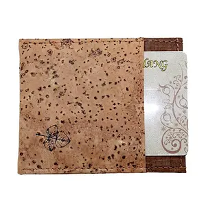Boshiho fashion Hot selling portable vegan cork eco-firendly card holders mini slim wallet