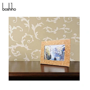 Custom corporate gift cork wooden photo picture frame Shenzhen