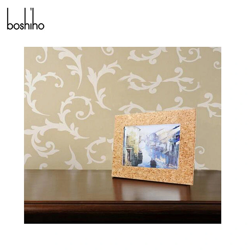 Custom corporate gift cork wooden photo picture frame Shenzhen
