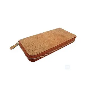 Boshiho Amazon best-selling cork woman long zipper wallet
