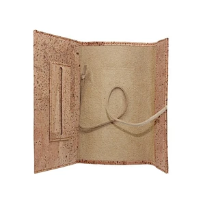 brand logo boshiho cork leather tobacco pouch