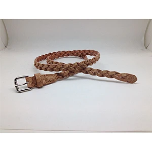 Boshiho new cork fabric braided belt