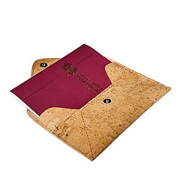 Boshiho Eco Friendly Passport Envelope Wallet Cork Passport Purse