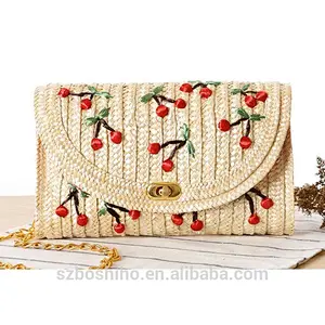 Boshiho Rattan Basket Straw Beach Bag Jute Bag for Women Eco-friendly and natural material Lady shoulder bag