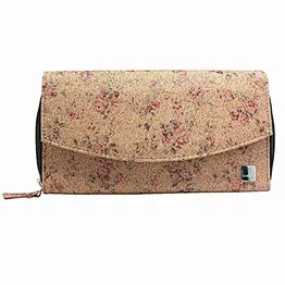 Boshiho Eco friendly large capacity cork wallet phone clutch purse