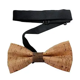 Boshiho Brand design High quality fashion Eco Friendly Mens Cork Bow Tie