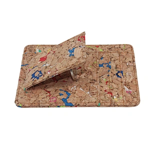 New Arrival Unique Design Natural Cork Money Clip Portugal Corcho Vegan Wallet