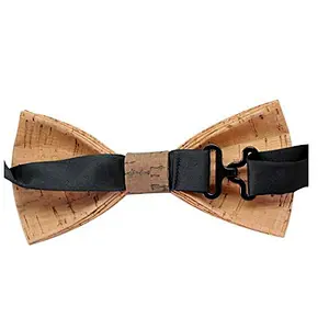 Boshiho Brand design High quality fashion Eco Friendly Mens Cork Bow Tie