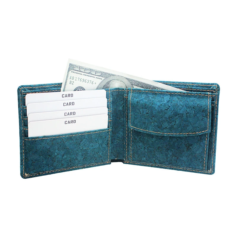 BOSHIHO business card case best quality cork wallet