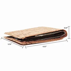 New Arriving Black Slim RFID Blocking function Cork Eco-friendly material for vegan Business Man Wallet