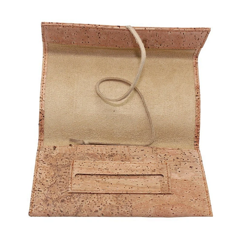 brand logo boshiho cork leather tobacco pouch