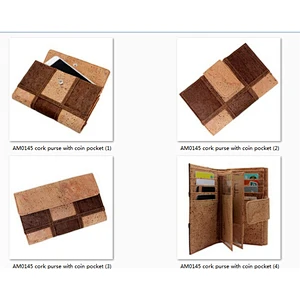 Boshiho multi-color RFID cork travel wallet fashion women purse