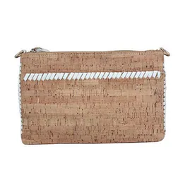 Boshiho Vegan eco friendly Cork Cross Body Women Bags Vegan Handbag Cork Clutch Wallet