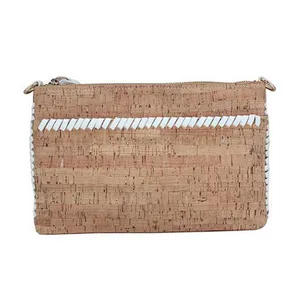 Boshiho Vegan eco friendly Cork Cross Body Women Bags Vegan Handbag Cork Clutch Wallet