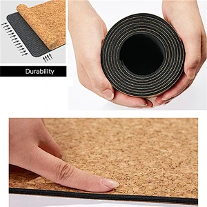 no-slip exercise & fitness yoga mat Amazon hot sale Eco-friendly 100% cork pilates  mat upgrade  vegan yoga mat
