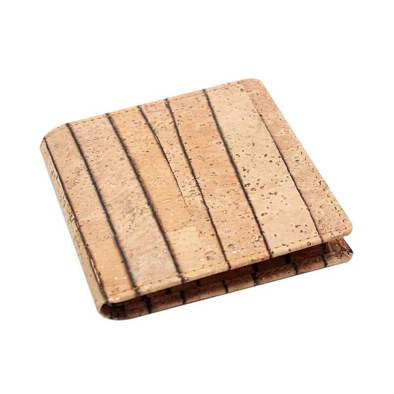 biodegradable rfid blocking New Grain man lady vegan leather cork wallet boshiho