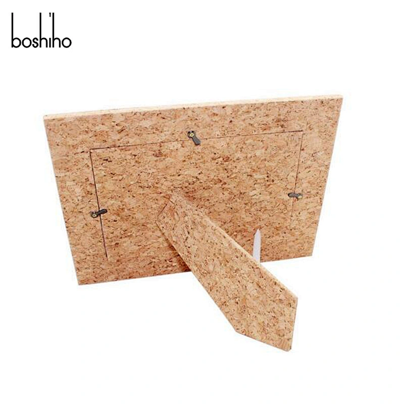 Custom corporate gift cork wooden photo picture frame Shenzhen