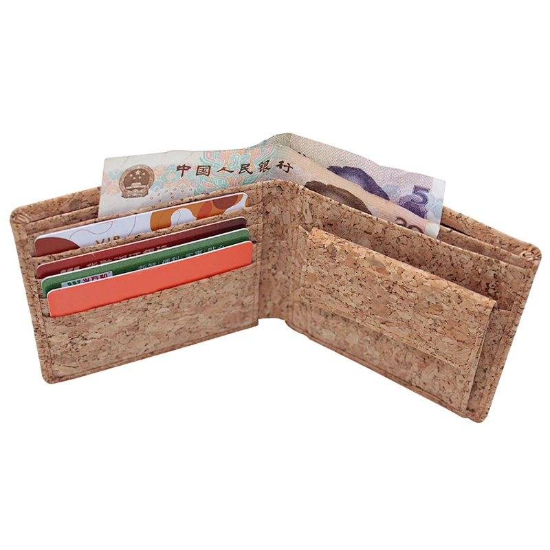 slim wallet golden Men retro Shorts cork wallet