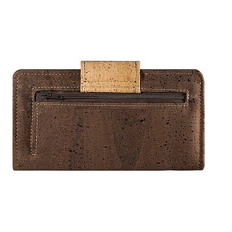 Shenzhen Supplier Vegan Women's Travel Passport Dark Cork Wholesale Travel Wallets