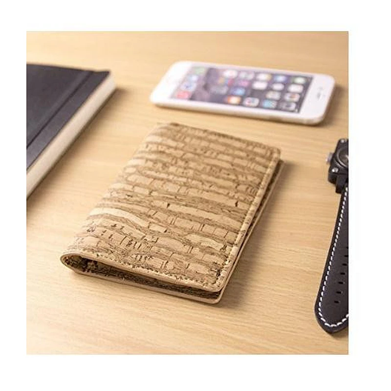 BOSHIHO cork fabric rfid passport holder