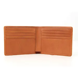 minimalist private label  bifold leather rfid blocking cork wallet