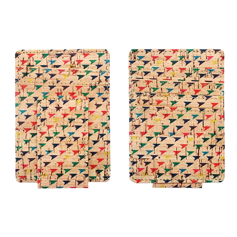 Boshiho cork wallet RFID credit card holder magnetic money clip slim wallet minimalist card case men wallet