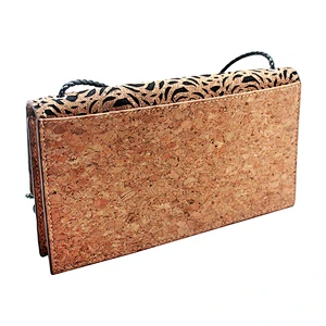 BOSHIHO cork bag portugal tote natural cork fabric leather handbags bags fashion shoulder bag
