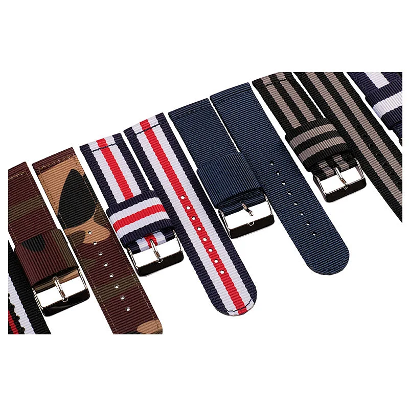 Wholesale Bulk Woven Nylon hook loop Watch band Fitness Smart Watch Band strap
