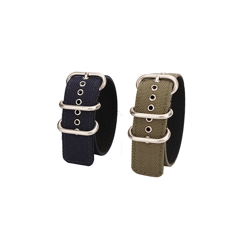 Factory Direct Sale Fashion Men 20mm Canvas Nylon Strap Watch