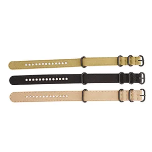 Manufacturers Custom Wholesale Durable Sport fine woven colorful buckle canvas Watch fabrics Strap