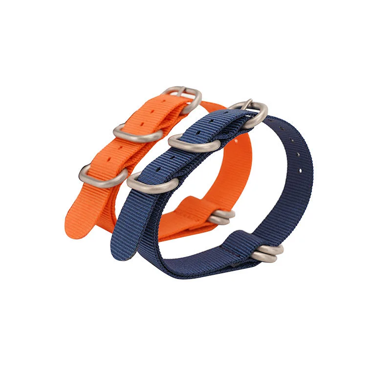 Wholesale Durable Hot Sell Adjustable  18 20 22 24mm Nylon Watch Strap Band with Metal Buckle