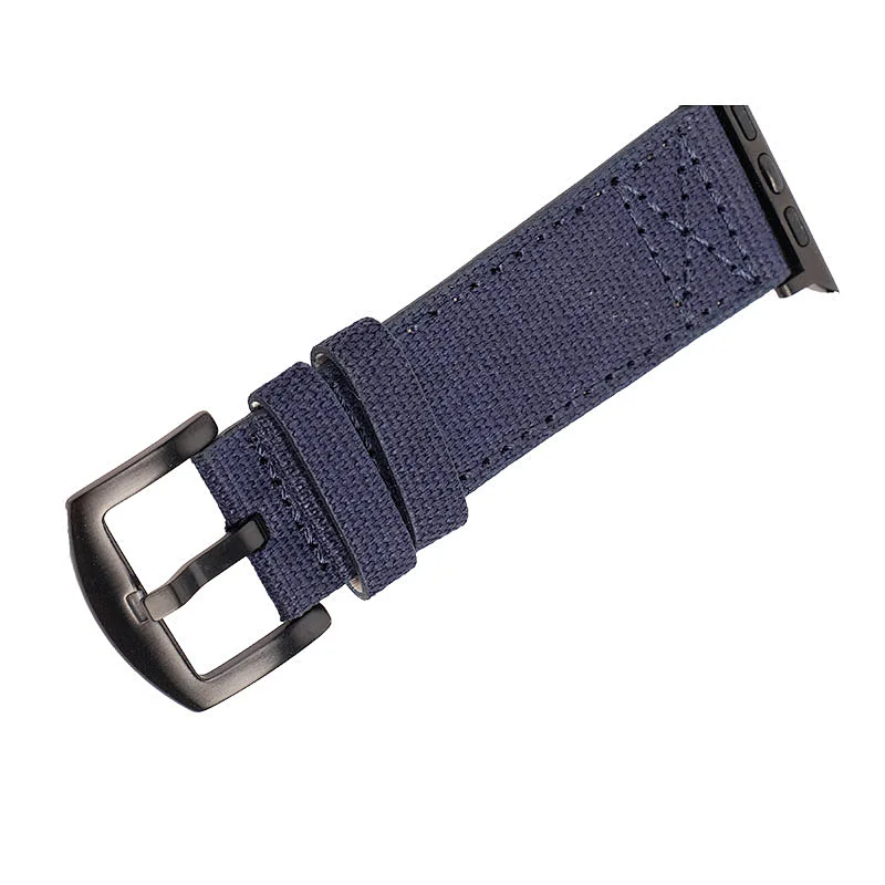 2020 Custom Wholesale 18-22 mm Durable Sport woven colorful buckle canvas Watch fabrics Strap