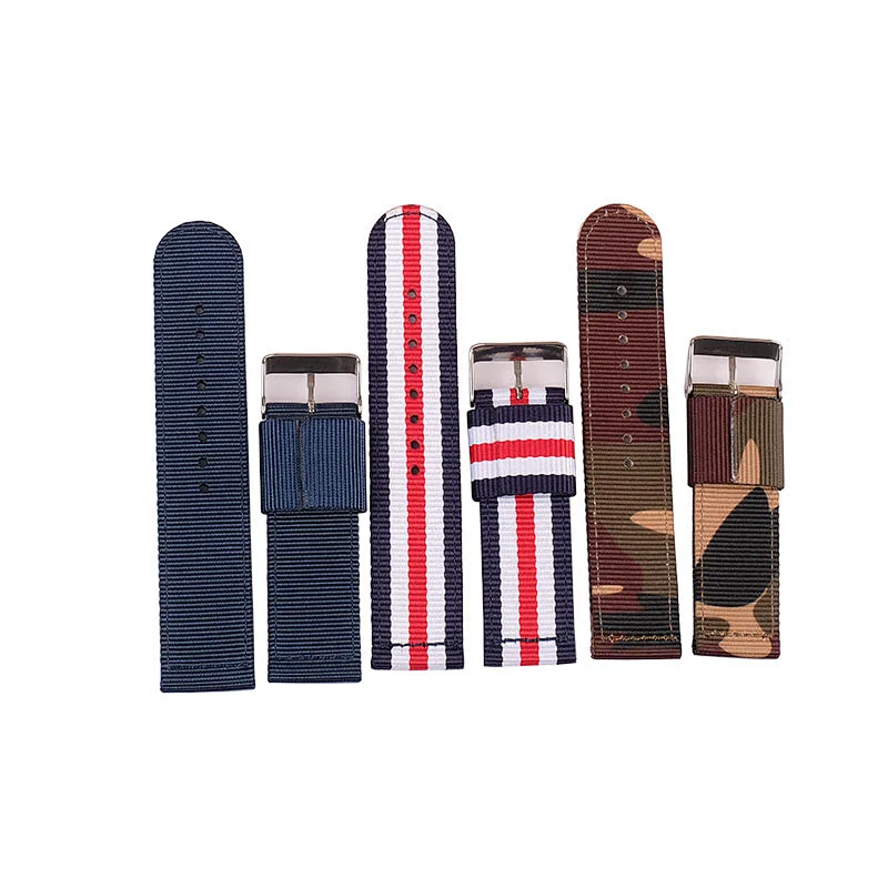 Wholesale Bulk Woven Nylon hook loop Watch band Fitness Smart Watch Band strap