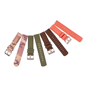 Customized Professional Good Price Fabric Canvas Watch Band Strap