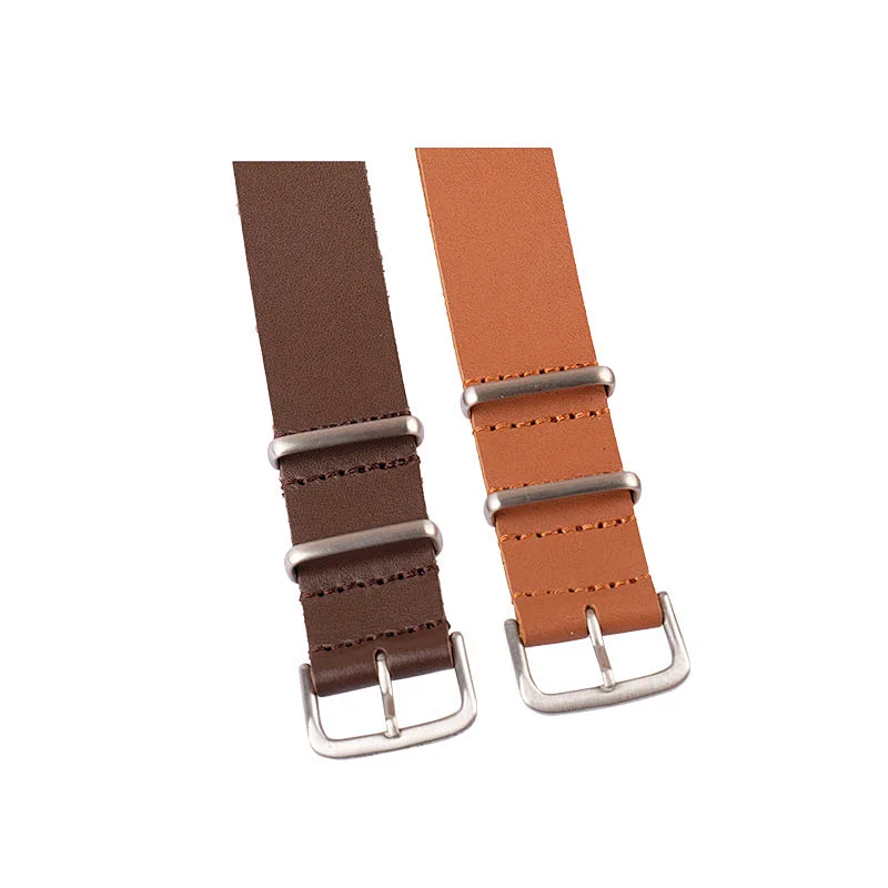 2020 Wholesale Custom Logo Genuine Leather Watch Straps For Men